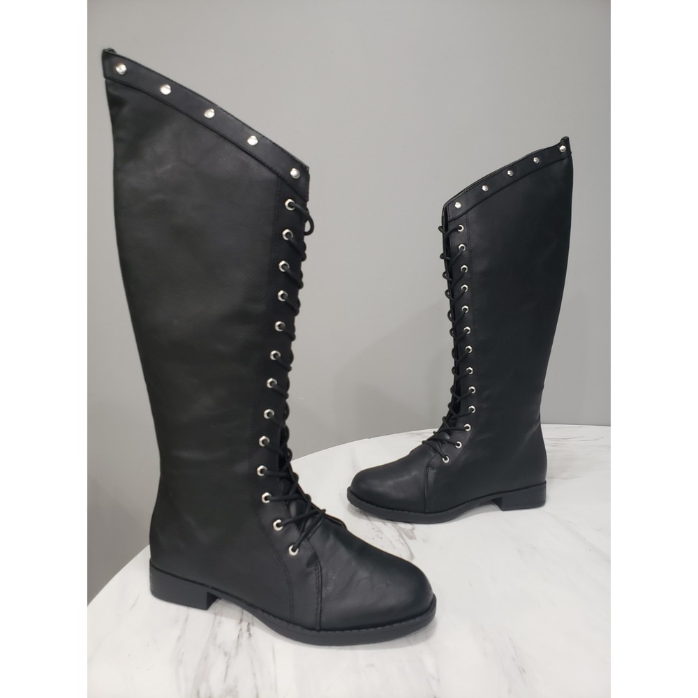 Ellie Shoes Knee High Boots HUNTRESS Witchy Renaissance Burning Man Gothic Punk
